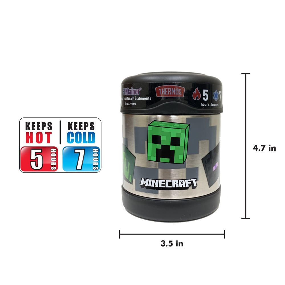 Thermos Funtainer 10 Ounce Food Jar - Minecraft