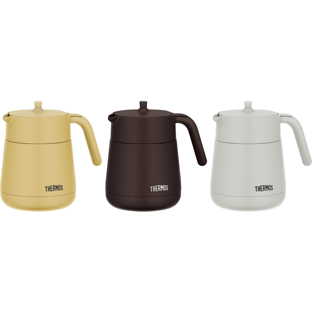 .com Thermos TTE-700 BW Vacuum Insulated Teapot with Strainer 23.7 fl  oz (700 ml), Brown 58.05