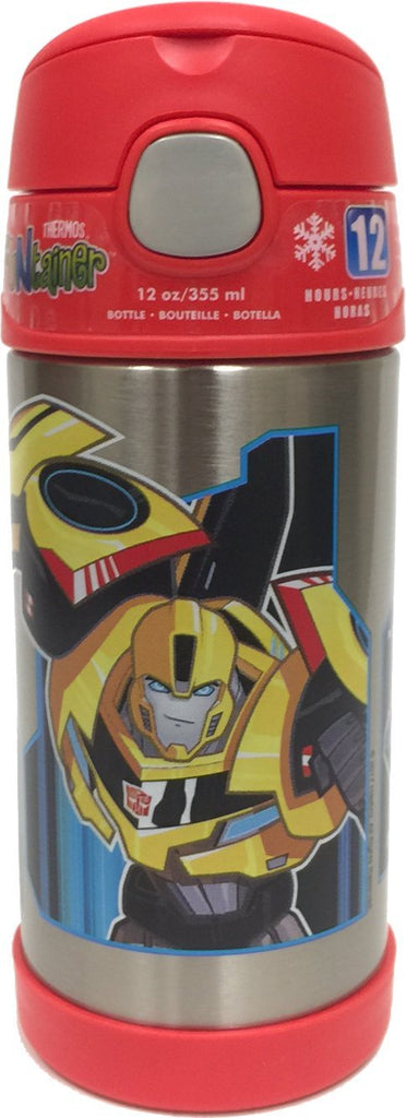 Transformers Autobots Thermos Funtainer 12oz Cold Drink Bottle w/Straw Kids  Fun - 1 Super Party
