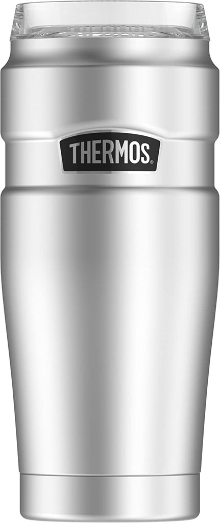 Thermos Stainless King 20-Ounce Travel Tumbler with 360 Drink Lid,  Stainless Steel & Thermos Stainless King Can Insulator with 360 Degree  Drink Lid, Stainless Steel 