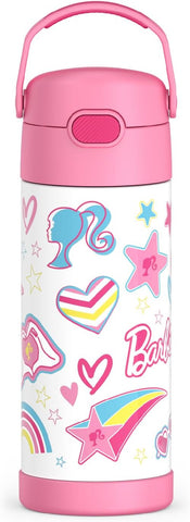 *NEW 2024* Thermos FUNtainer Stainless Steel 14oz/410mL Straw Bottle - Barbie (F40524BA6)