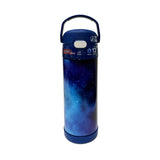 THERMOS FUNTAINER 16oz/470mL Stainless Steel Vacuum Insulated Bottle with Wide Spout Lid (Galaxy Series)