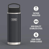 Thermos ICON Series Stainless Steel Water Bottle with Dual Screw Top Lid, 32oz/945mL (IS2312)